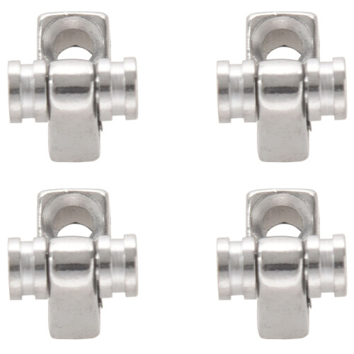 4x Chrome Roller String Retainer Trees Guitar Parts