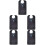 5Pcs Black Waterproof Adult Bib Foldable Polyester Clothing Protector 6