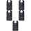 5Pcs Black Waterproof Adult Bib Foldable Polyester Clothing Protector 7