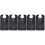 5Pcs Black Waterproof Adult Bib Foldable Polyester Clothing Protector 9