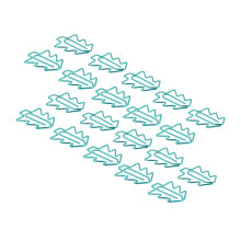 20PCS Mini Iron Tree Shape Paperclip Bookmark Note Holder Office Supplies