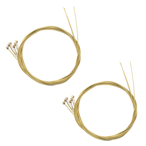 12 Pcs Steel Strings Replacement for Acoustic Guitar New Silver+Brass