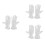 3X Pair Protective Anti-Slip White Cotton Work Driving Gloves 1