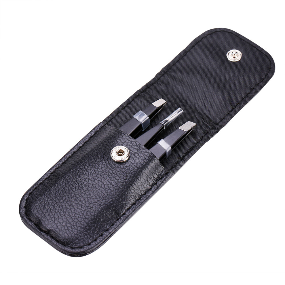 Multi Purpose and Versatile Tweezer Kit - Ergonomic Stainless Steel Eyebrow Tweezers with Clearer Smoother Beautiful Skin Results, Includes Proper