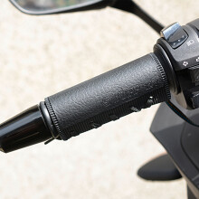 Motorcycle Electric Heated Handle Covers, Heated Grips Handlebar Heater With Removable End Cap Smart Temperature Regulation And Quick Connect Wiring