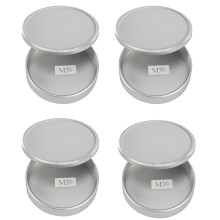 4X Juego de Tapa Trasera de Lente Y Tapa de Cuerpo de Metal para M39 Ltm Lsm Montaje de Tornillo Mcm39S (Plata)