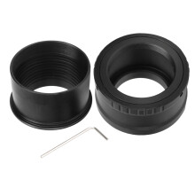 Veelzijdige lensadapterset voor Sony E-mount camera's met T-adapters en M42x0.75 interface, ontworpen voor digiscoping met een telescoop in de
