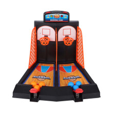Indoor Multi Player Game, Stress Relief Desk Toys, Classic Arcade Fun, Miniature Basketball Set with Adjustable Baskets, Desk Games for Office Ideal