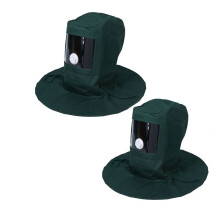 2X Sand Blasting Hood Abrasive Sandblaster Mask Cap Wind Dust Anti Protective Tool