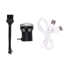 Elektrische Kräutermühle mit Mahlscheibe aus Edelstahl, USB-aufladbar, automatisches Mahlwerk, kompaktes Design, tragbarer