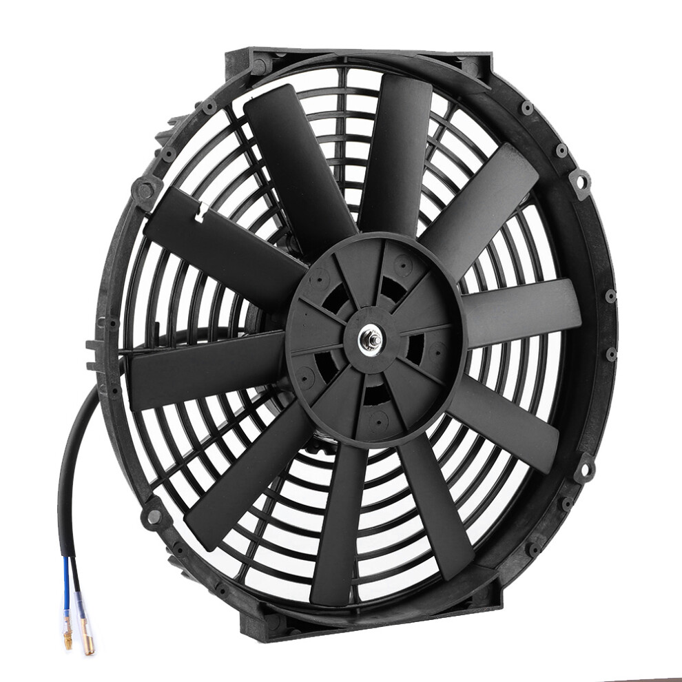 12In Radiator Fan For Car Auto Engine Bay Cooling Pull/Push Metal Mounting Kit 3161392104367