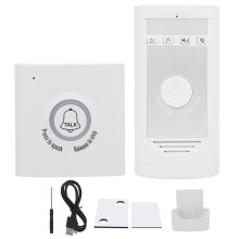 Wireless Voice Intercom Doorbells With Adjustable Volume, Plug And Play Smart Entry Notification System With IP44Waterproof Rating For Home Office