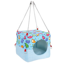 Cama de pelúcia curta super macia para pequenos animais, com base antiderrapante, ideal para porquinhos-da-índia, hamsters e ouriços. Possui