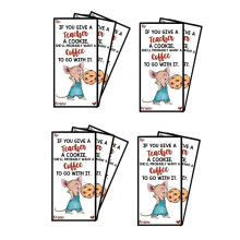 Appreciation Greeting Card for Teacher,If You Give Your Teacher A Cookie Book,Cards with Unique Appreciation B