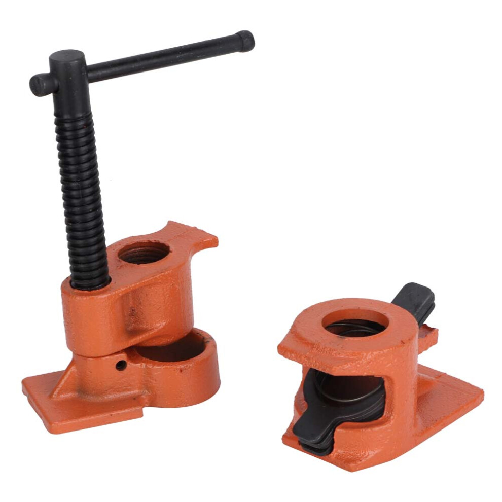 Cast Iron Construction Pipe Clamps With Wide Base And Ergonomic Handle, Durable Cast Iron Wood Gluing Tools Suitable For Various Woodworking Projects 9014198336866