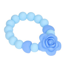 Bloemvormig bijtspeeltje voor baby's, sensorische armband van voedselveilig siliconen met een gemakkelijk schoon te maken ontwerp, niet-giftig oraal