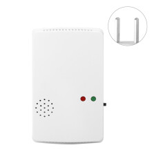 Slim gas- en stroombewakingssysteem Draadloze deursensor Bel LED Hoog decibelalarm Batterijonderspanningsalarm Vlamvertragend ABS-kunststof