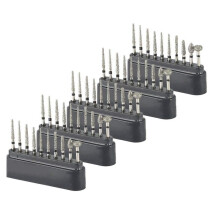 50 Stück 1,6 mm FG-Bohrer, Schwarz, Hochgeschwindigkeits-Polierzubehör zum Schneiden, Schnitzen, Formen, Ausbessern, Gravieren und Fertigstellen