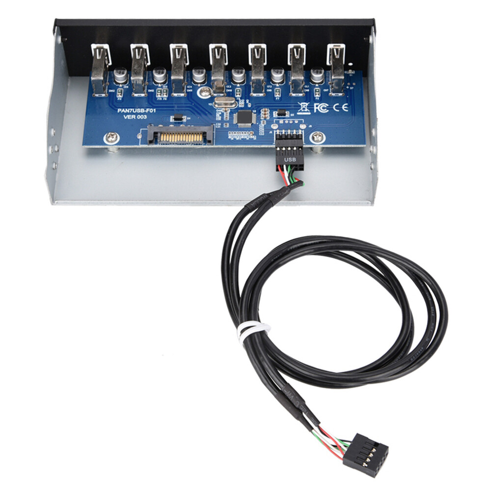 Aluminium Alloy 7 Port Usb 2.0 Drive Hub 7340572693495