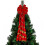 Κόκκινη χριστουγεννιάτικη βελούδινη κορδέλα με σύρμα για διακόσμηση σπιτιού, 5