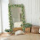 Kunstmatige slinger met witte rozen en eucalyptus, 1,7 meter 6
