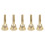 5X Altrombon Koppar Munstycke Munstycke 6.5AL Guld 1