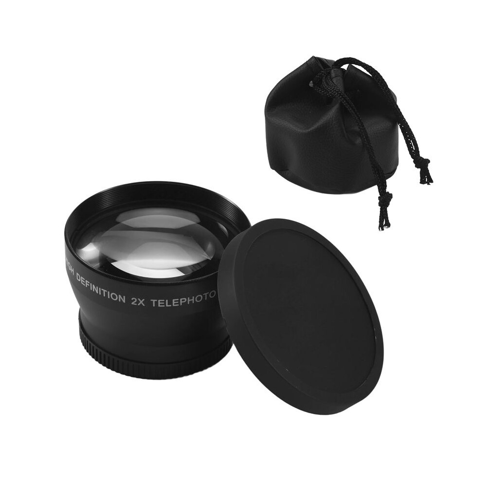 52Mm 2X Magnification Telephoto Lens For Af-S 18-55Mm 55-200Mm Lens Camera 6033116300638