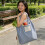 Οικολογική, πτυσσόμενη, αδιάβροχη τσάντα Oxford Tote, 40L, ενισχυμένες λαβές, 6