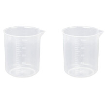 2X 500Ml Graduated Beaker Transparent