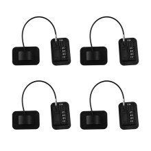 4X Opgewaardeerd Wachtwoord Window Lock Kinderveiligheidsslot Babybescherming Kinderen Koelkastslot Deurkast Limiter Locks-Zwart