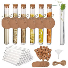 100 Test Tube With Cork, 16x100mm Test Tubes With Cork for DIY  Candy Liquids Spices Flowers