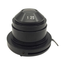 Condensador de Microscopio Abbe (NA1.25) Accesorios óPticos con Diafragma Variable para Luz Convergente en Campo Brillante