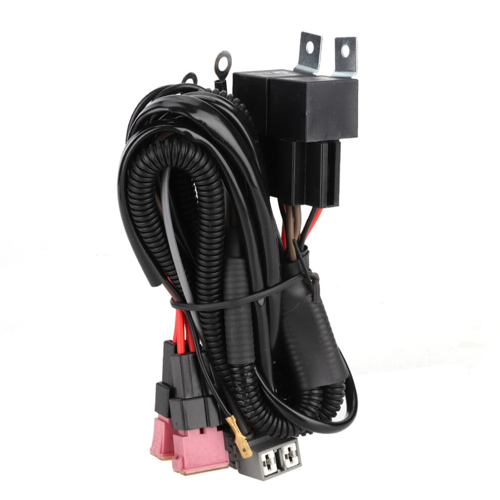 H1/H7 Wire Relay Harness For Car Headlights, Ip46, 140W, Black 4991389329492