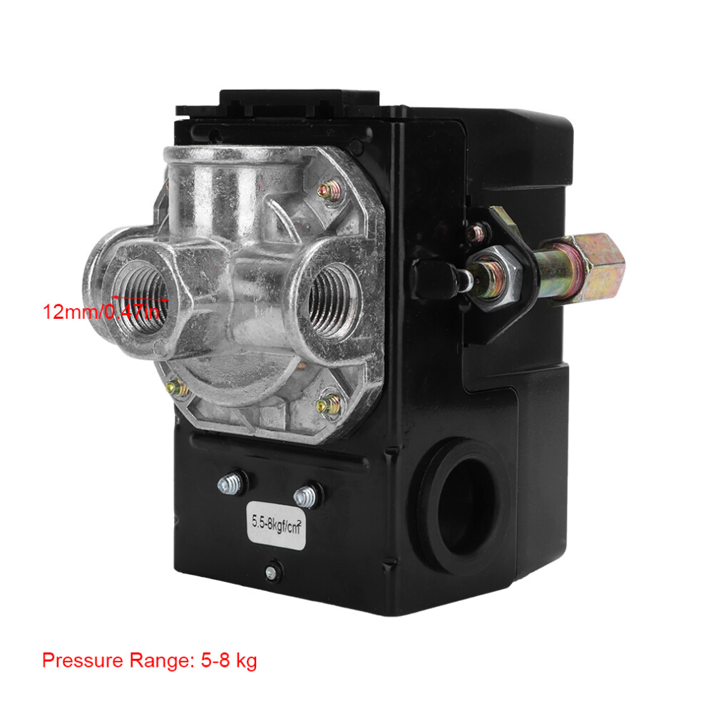 Pressure Switch Control Valve 4 Hole G1/4" 75~120Psi 220V For Air Compressor 9411389358810