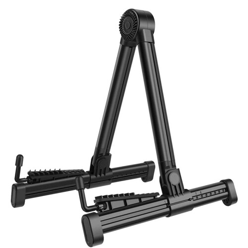 Professionell Elgitarrstativ Universal HopfäLlbar Elektrisk Akustisk Gitarr A-Frame Musical Rack HåLlare Gitarrdel