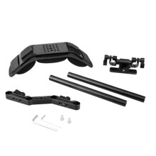 Schulterhalterung mit 15-Mm-Stangenhalterung und Schulterpolster für Videocamcorder/DSLR-Kamera