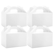 48 Pack BiałY Treat Gable Party Favor Boxes Papierowe PudełKa na Prezenty na PrzyjęCie Urodzinowe Prysznic 6X3,5X3,5 Cala, BiałY