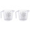 2X Baking Tools Double-Sided Graduated Plastic Measuring Cup with Graduated Measuring Cup Measuring Cylinder 600Ml 1
