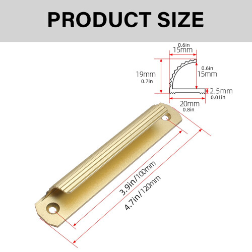 Furniture Long Handle Window Sliding Door Knob Cabinet Drawer Pulls Aluminum Alloy Push Pull Balcony Gate Window Pulls 2