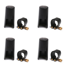 4X Plastic Clarinets Nozzle Cap with PU Ligature Black