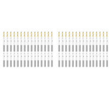 60Pcs Tuning Pin Nails with Brass Rivets Set for Lyre Harp Small Harp Musical Stringed Instrument
