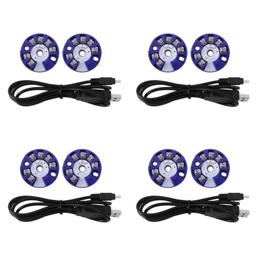 4set Programmable Thermocouple RTD PT100 to 4-20MA Converter TC RTD Input 4-20MA Output Temperature Transmitter