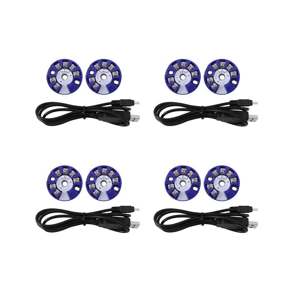 4Set Programmable Thermocouple Rtd Pt100 To 4-20Ma Converter Tc Rtd Input 4-20Ma Output Temperature Transmitter 4712484997542