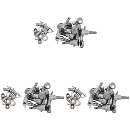 3X Fleur Stämpinnar / Strängar för Stratocaster / Tele / Akustisk Gitarr 6L Silver