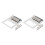 2X 6 Roller Saddle 6 String Humbucker Guitar Bridge do Gitary Tele Telecaster (Chrome) 1