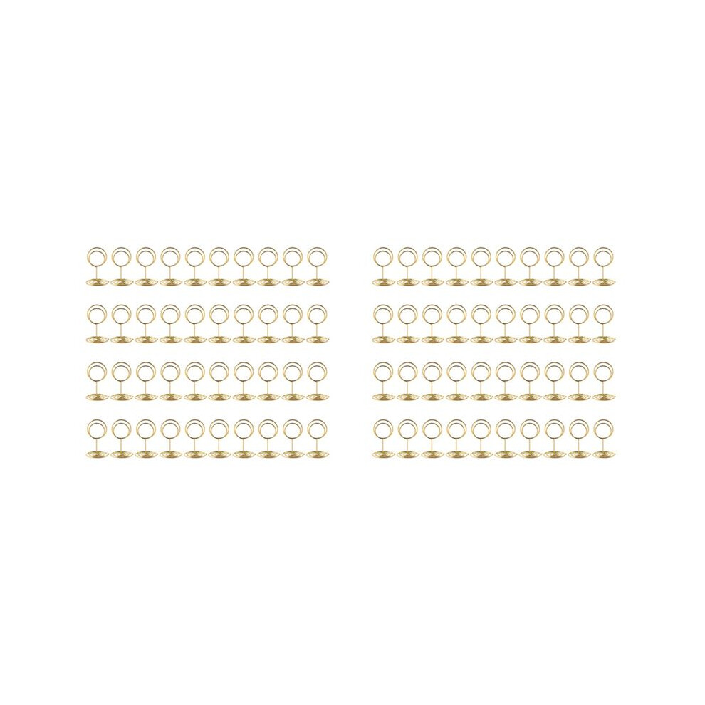 Semoic 80Pcs Table Number Holders, Place Card Holder, Table Card Holders, Photo Holder For Wedding Reception, Part, Birthday