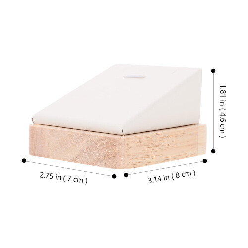 Halsbandsdisplay i trä för smyckessamlare, 1-pack 1