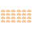 24Pcs Classical Guitar Rollers String Trees Retainer Guides Guitar String Locks Nut Block Clamp, Apricot 1