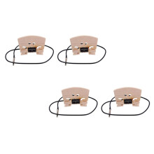 4Pcs Violin Bridge with Internally Mounted Piezo Pickup for 4/4 Full Size Electric Violin Parts Replacement