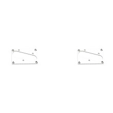 2X Conversie van Gitaaronderdelen Pickup Montagering - Humbucker Telecaster Bridge